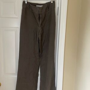 Zara Brown Wide Leg Pants, material is like linen mix with maybe rayon